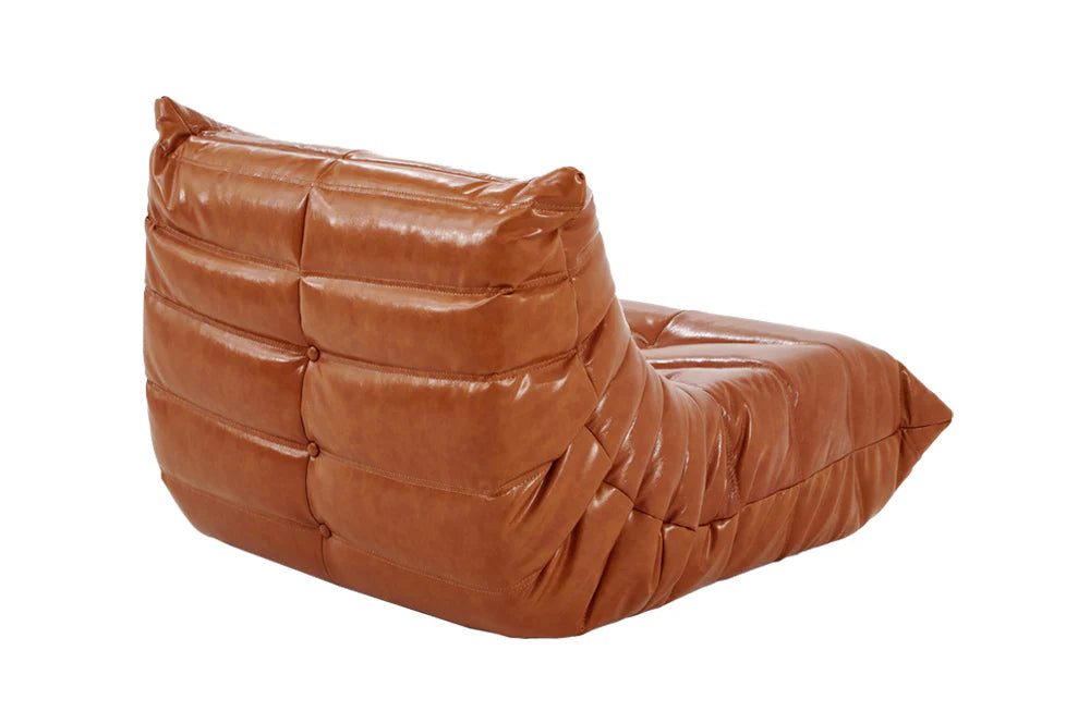 Togo Fireside Leather Chair - Homio Decor