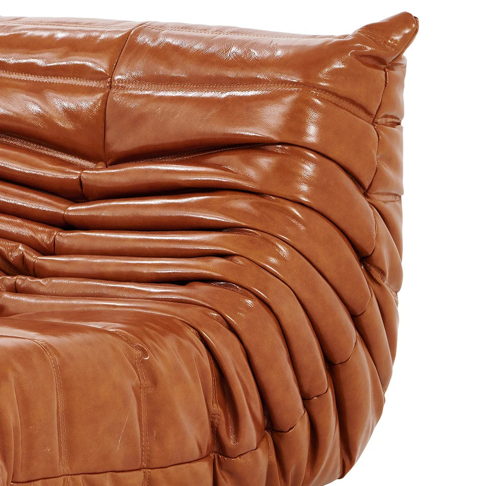 Togo Fireside Leather Chair - Homio Decor