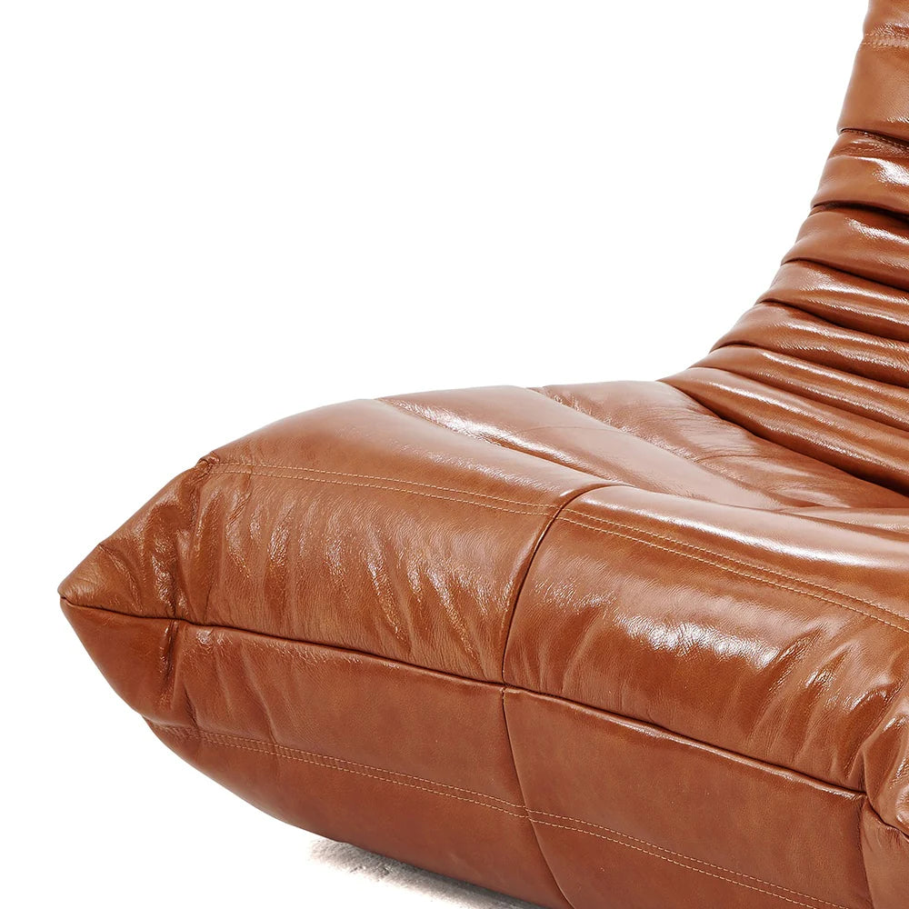 Togo Fireside Leather Chair - Homio Decor