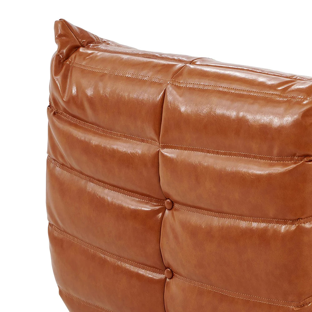 Togo Fireside Leather Chair - Homio Decor