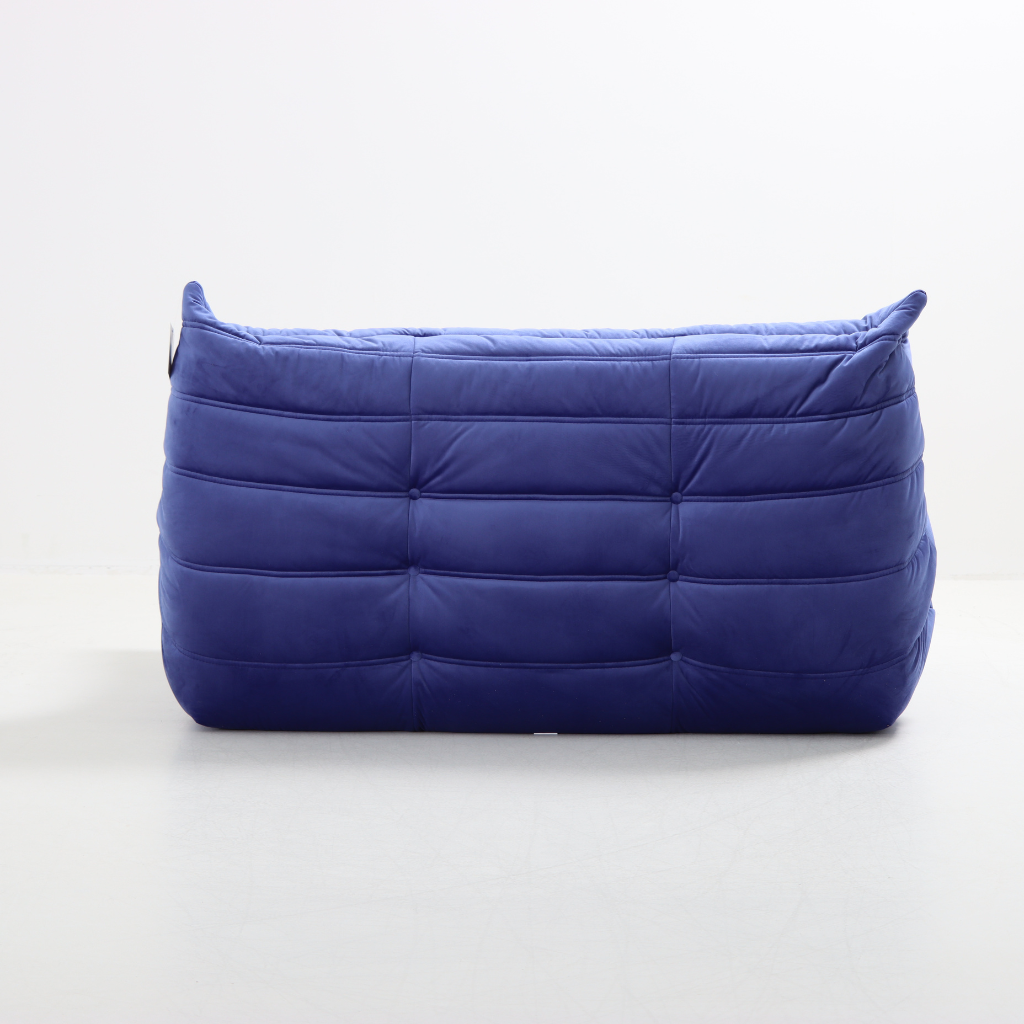 Homio Decor Togo Loveseat (2 Seater)- Blue Velvet