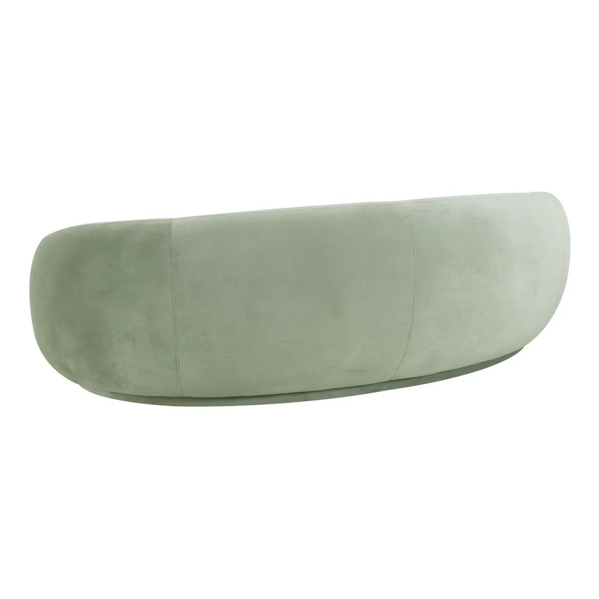 Homio Decor Velvet Curved Sofa (89 inch)