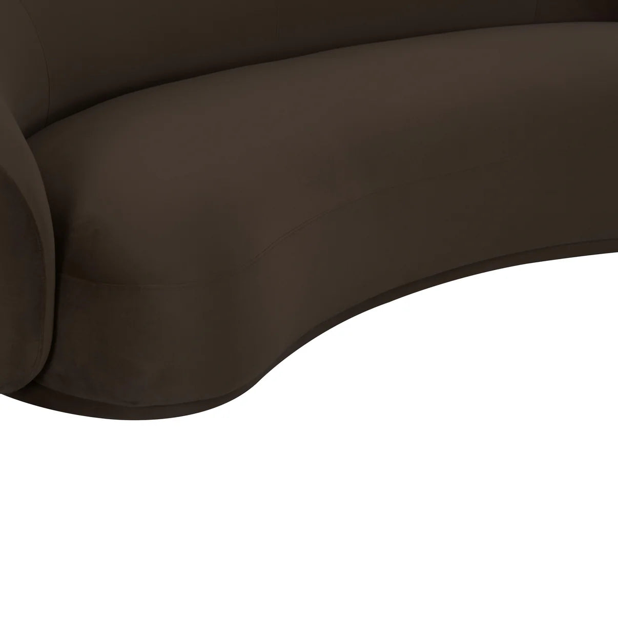 Homio Decor Velvet Curved Sofa (89 inch)
