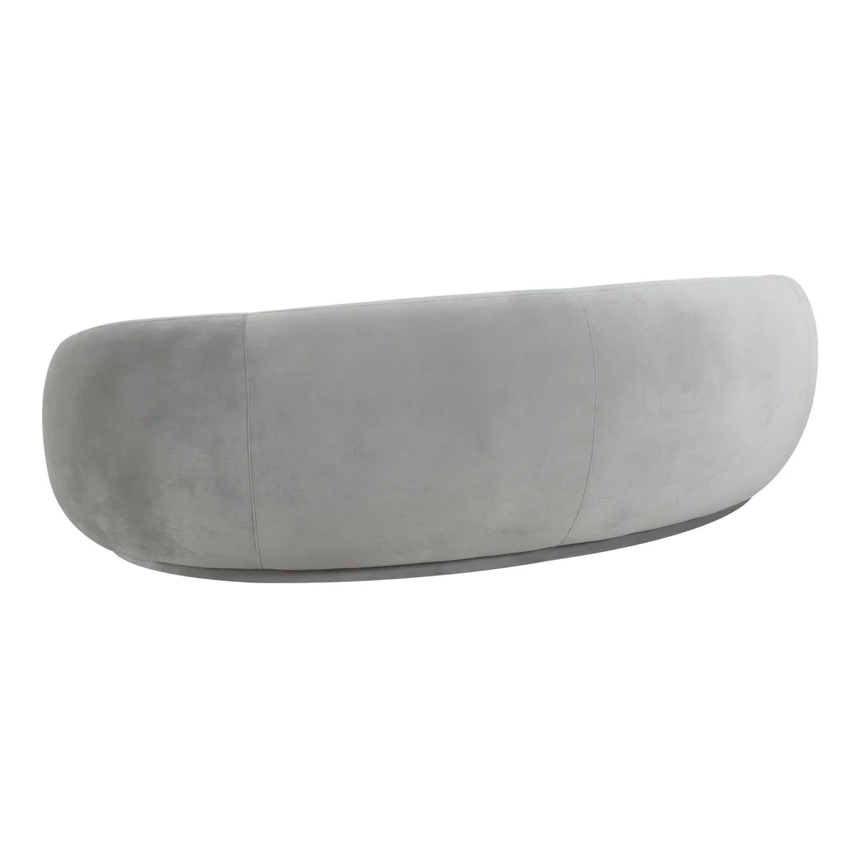 Homio Decor Velvet Curved Sofa (89 inch)
