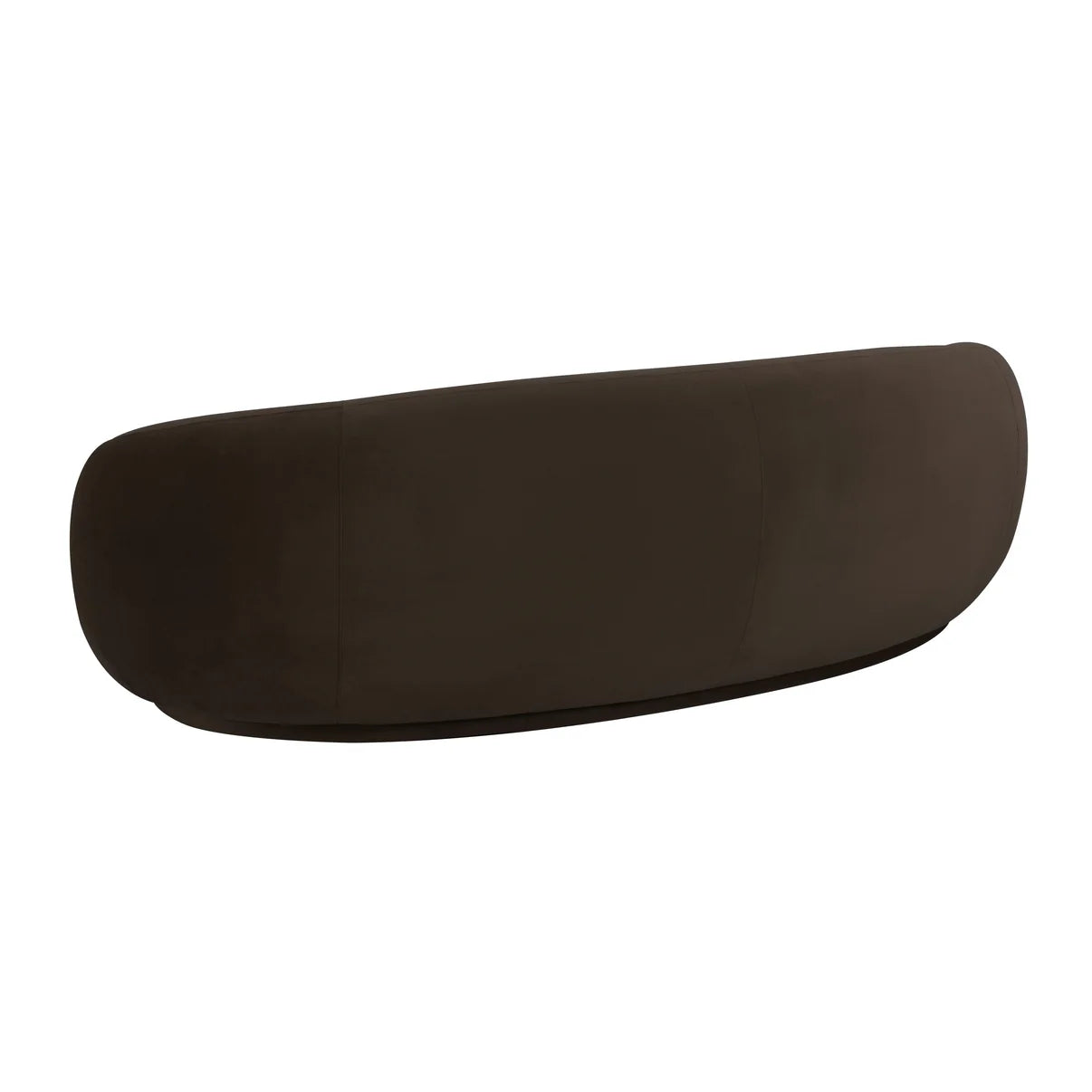 Homio Decor Velvet Curved Sofa (89 inch)