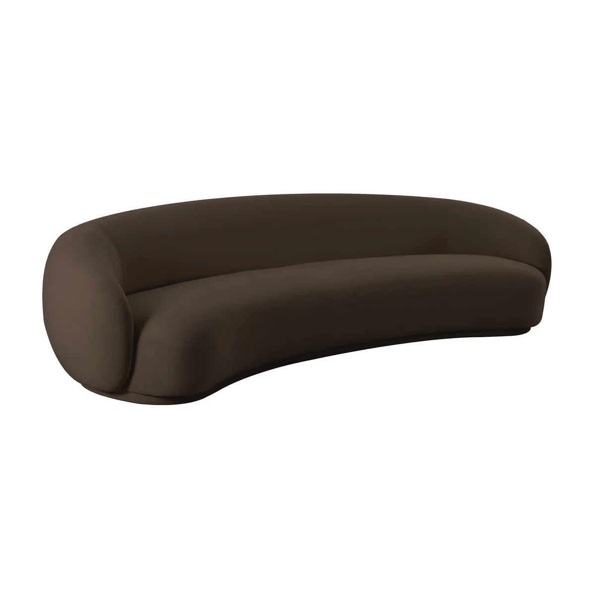 Homio Decor Velvet Curved Sofa