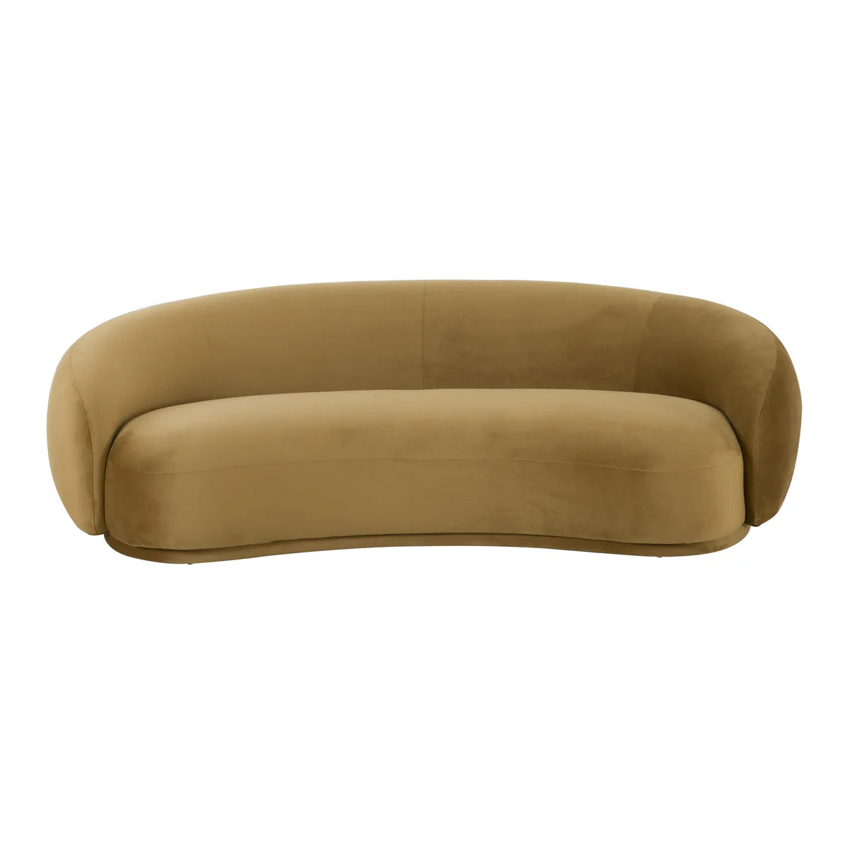 Brown sofa on a white background