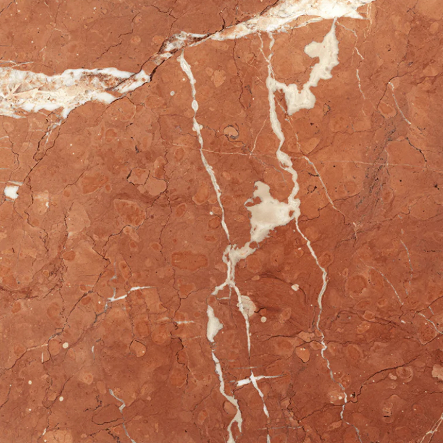 Homio Decor W 56" x D 31.5" x H 15.7" Coral Red Marble / 39' Italian Marble Block Coffee Table