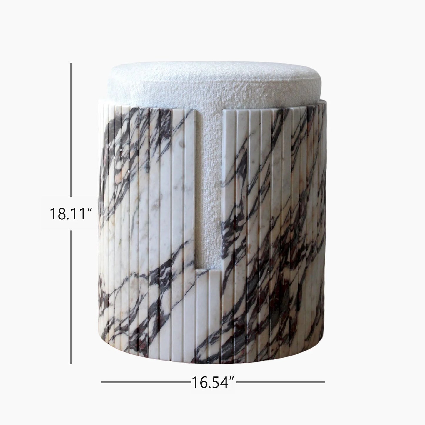 Homio Decor Aureli Marble Stool
