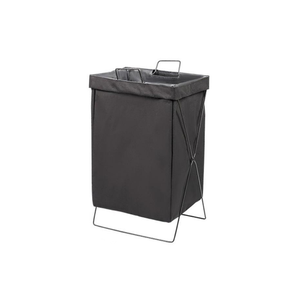 Homio Decor Bathroom Black Waterproof Foldable Laundry Basket