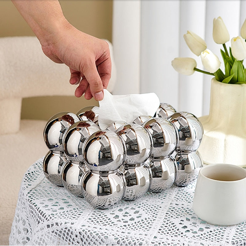 Homio Decor Bathroom Bubble Ball Tissue Box