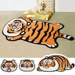 Homio Decor Bathroom Cartoon Tiger Floor Mat