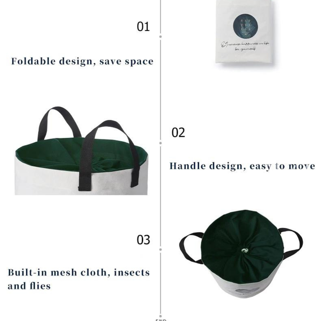 Homio Decor Bathroom Foldable Laundry Basket