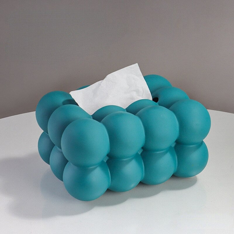 Homio Decor Bathroom Green Bubble Ball Tissue Box