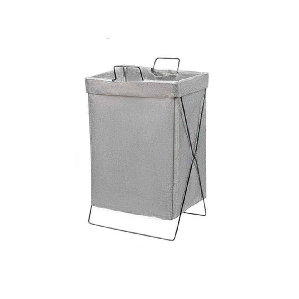 Homio Decor Bathroom Grey Waterproof Foldable Laundry Basket