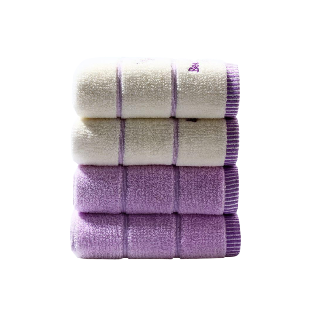 Homio Decor Bathroom Lavender Face Towel