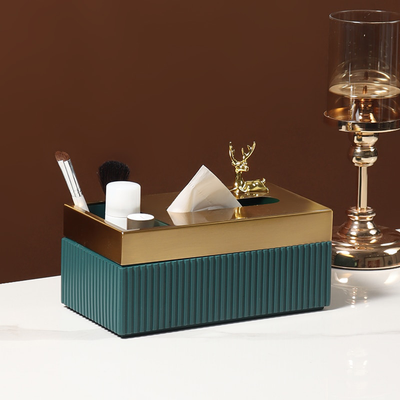 Homio Decor Bathroom Luxury Resin Tissue Box