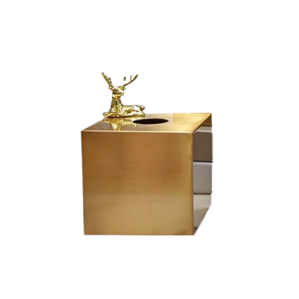 Homio Decor Bathroom Type A Luxury Golden Tissue Box