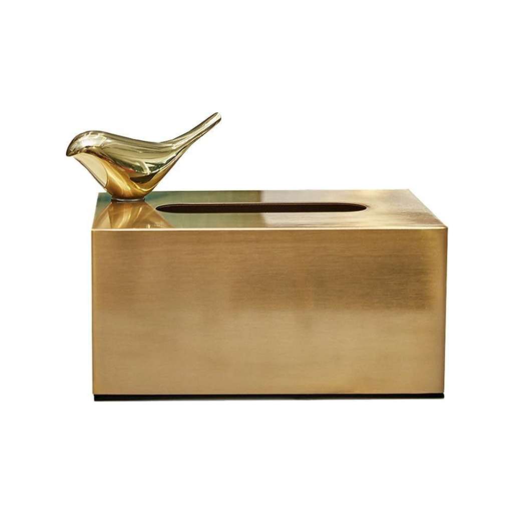 Homio Decor Bathroom Type B Luxury Golden Tissue Box