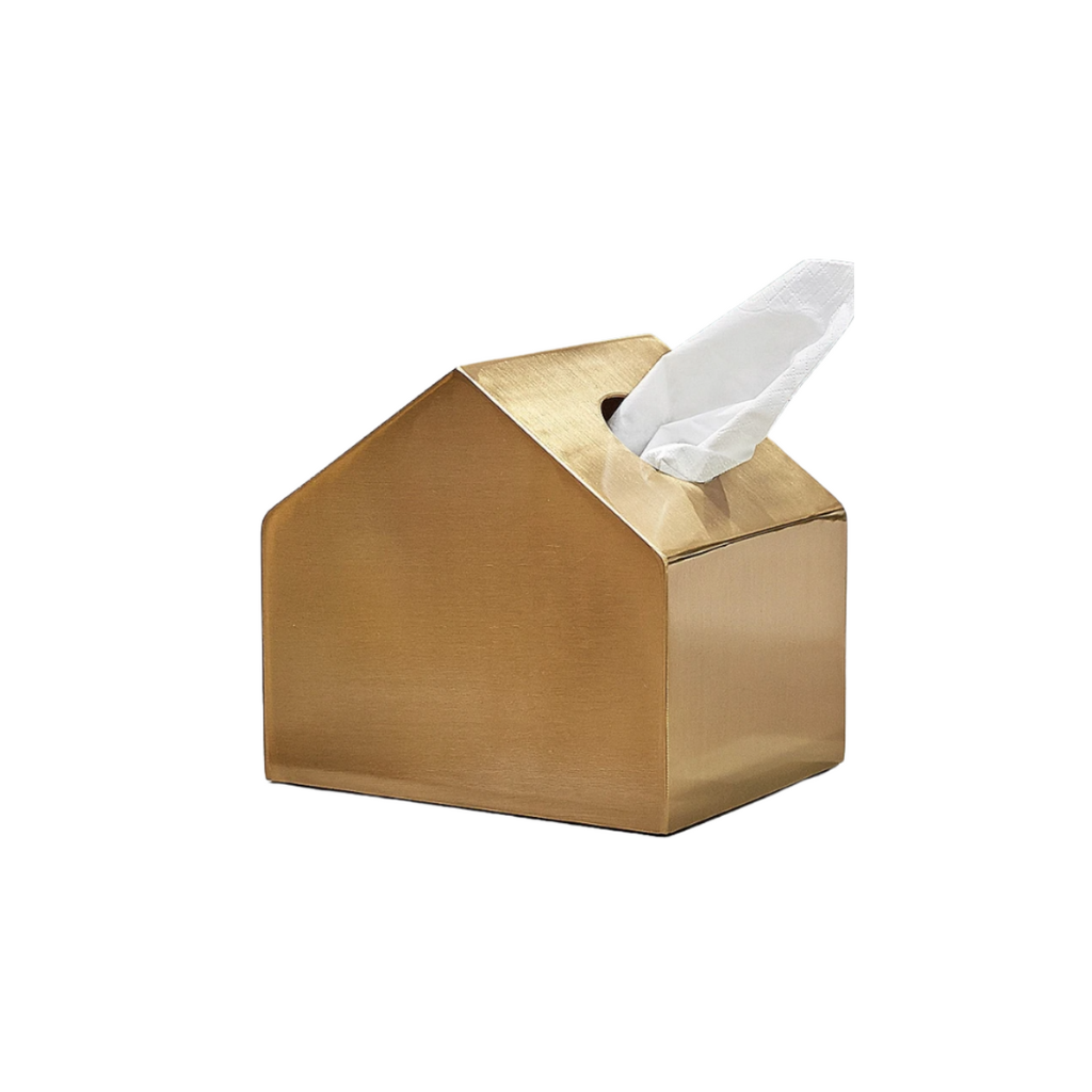 Homio Decor Bathroom Type E Luxury Golden Tissue Box