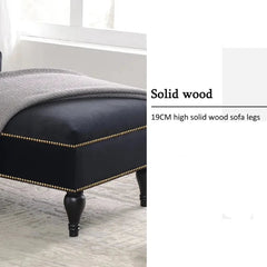 Homio Decor Bedroom Black / United States Right Arm Victorian Velvet Chaise Lounge