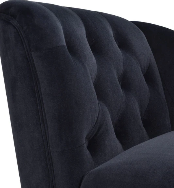 Homio Decor Bedroom Black / United States Right Arm Victorian Velvet Chaise Lounge