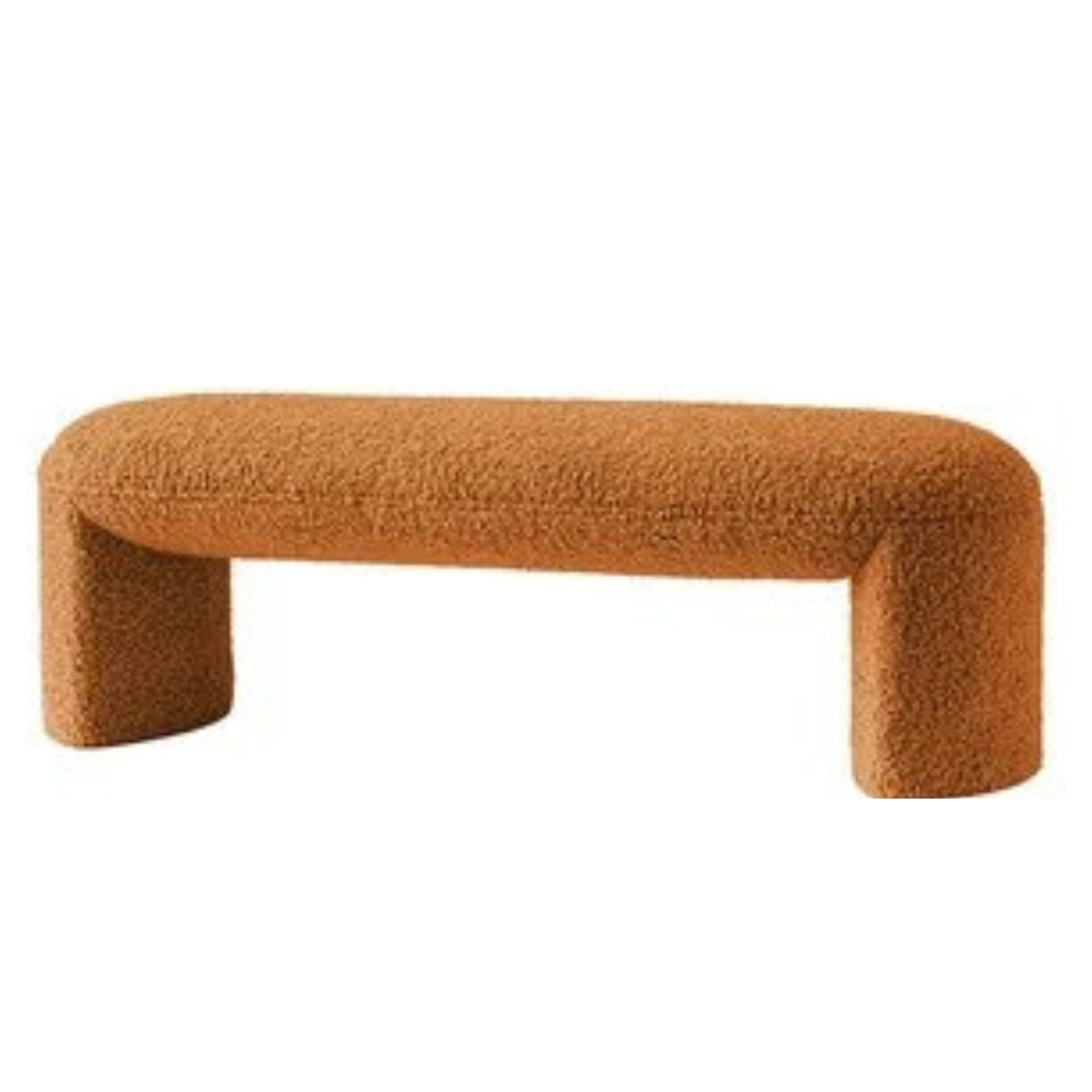 Homio Decor Bedroom Designer Lambswool Bench