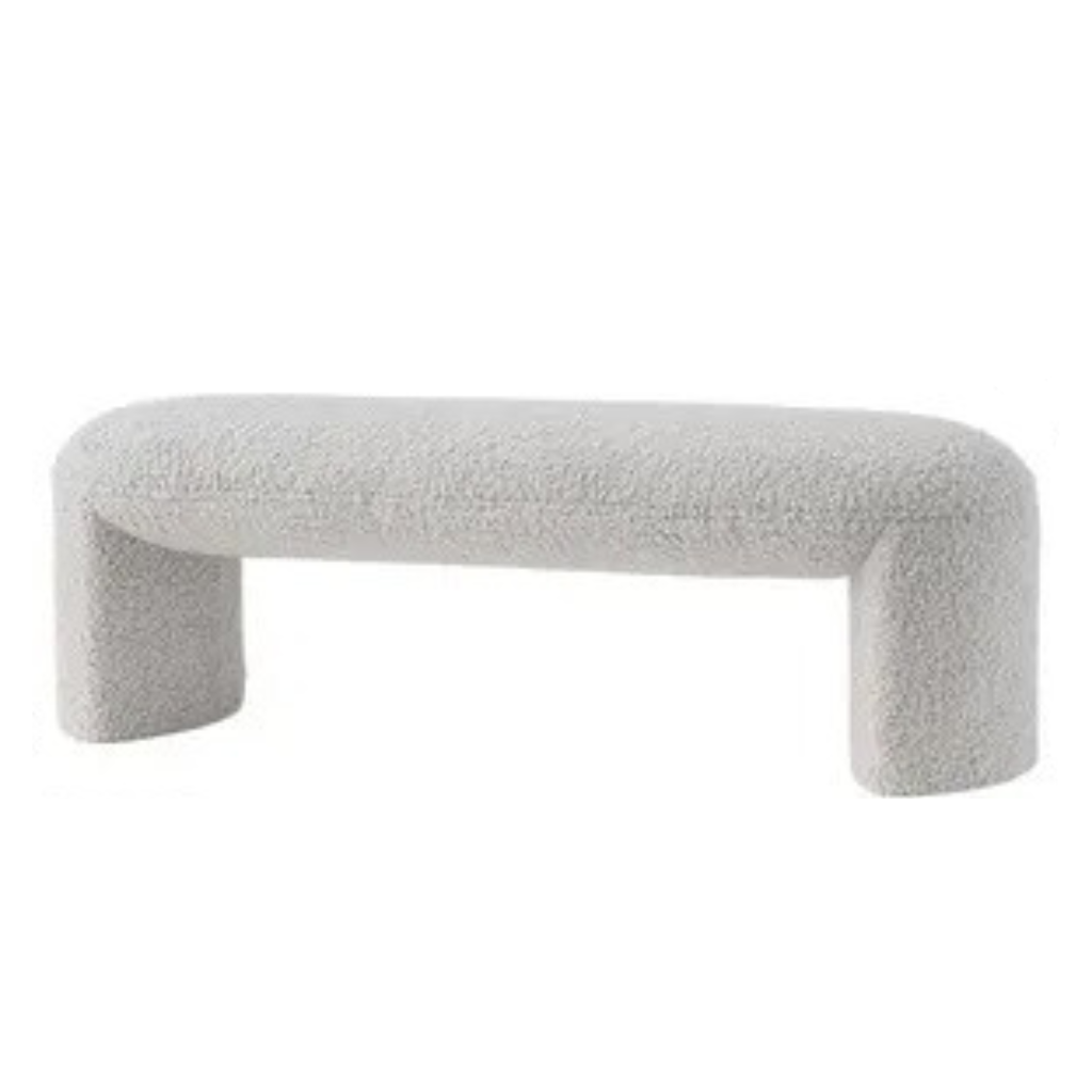 Homio Decor Bedroom Designer Lambswool Bench