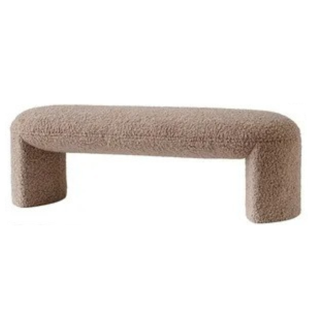 Homio Decor Bedroom Designer Lambswool Bench