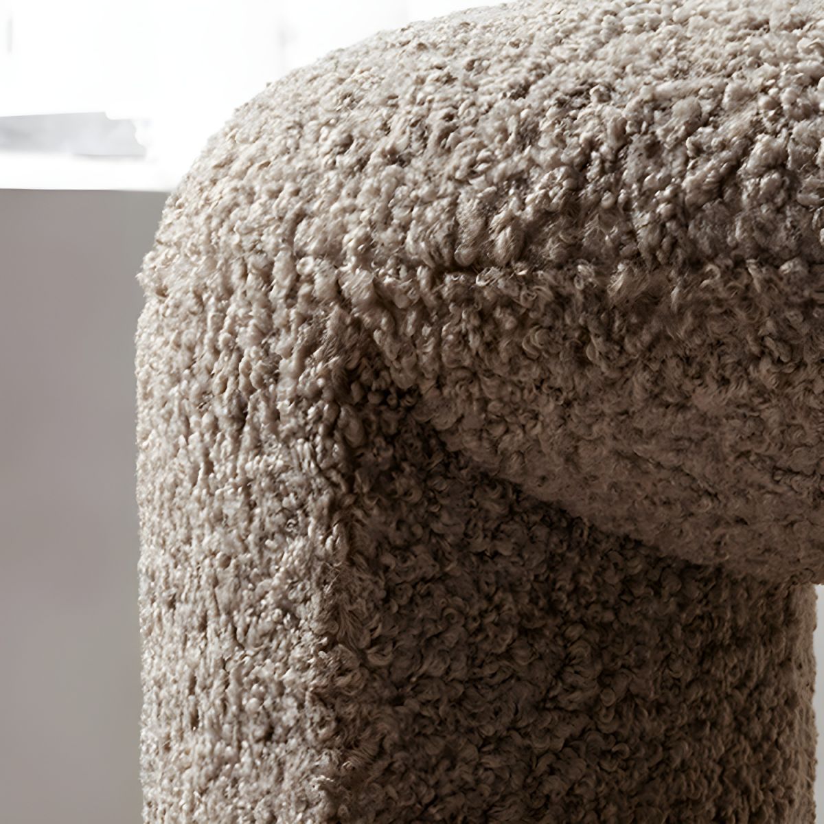 Homio Decor Bedroom Designer Lambswool Bench