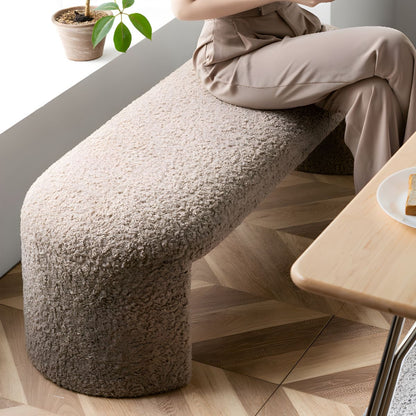 Homio Decor Bedroom Designer Lambswool Bench
