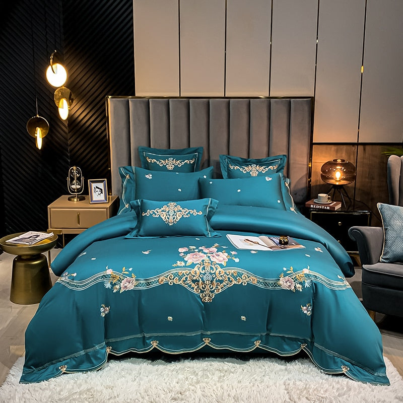 Homio Decor Bedroom Emerald / Queen Luxury Egyptian Cotton Bedding Set