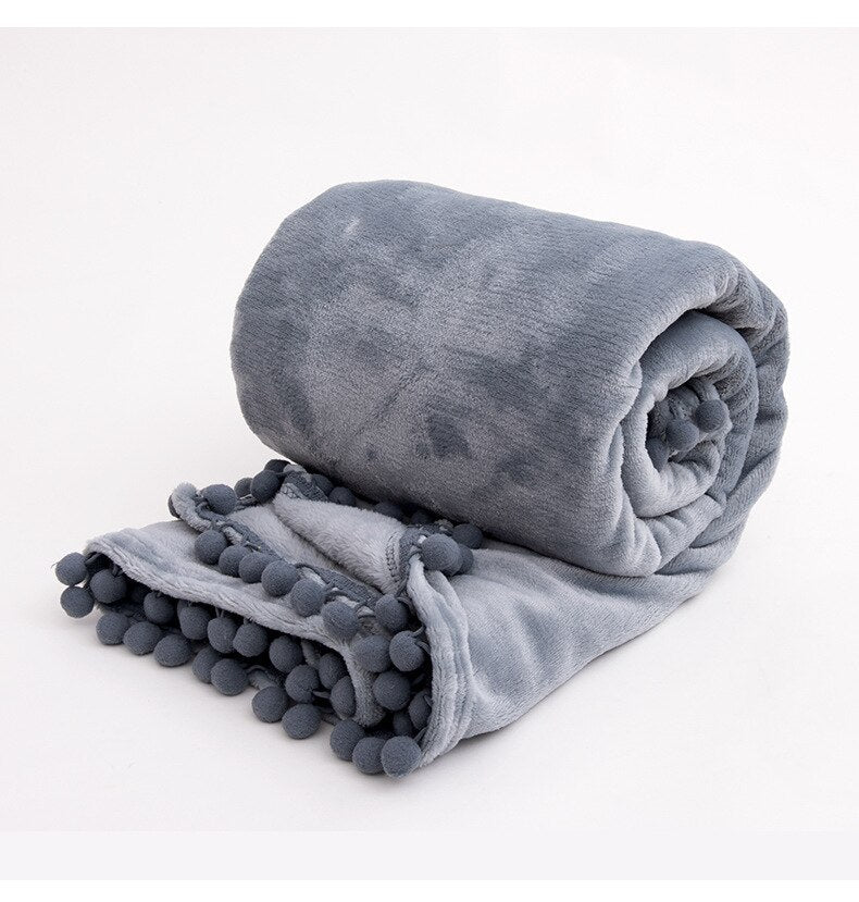 Homio Decor Bedroom Gray / 150x200cm Elegant Flannel Blanket