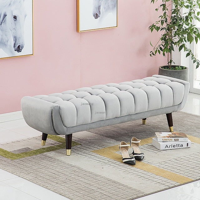 Homio Decor Bedroom Grey (80cm) Nordic Fashion Bench