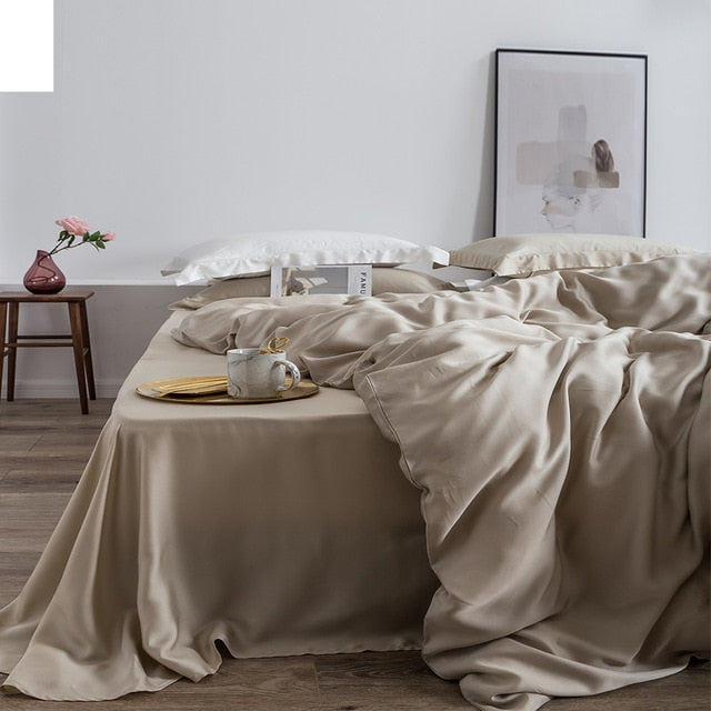 Homio Decor Bedroom Khaki / Queen Mulberry Bedding Set