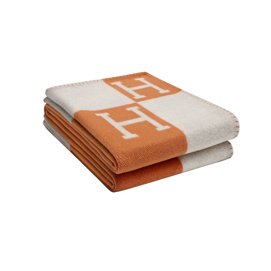 Homio Decor Bedroom Linéa/Orange Cashmere Throw Blanket