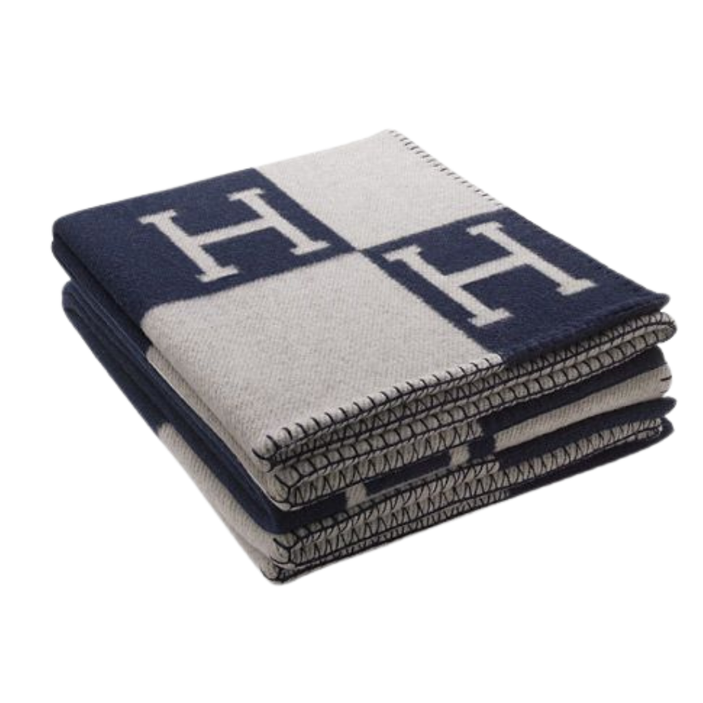 Homio Decor Bedroom Navy Blue Cashmere Throw Blanket