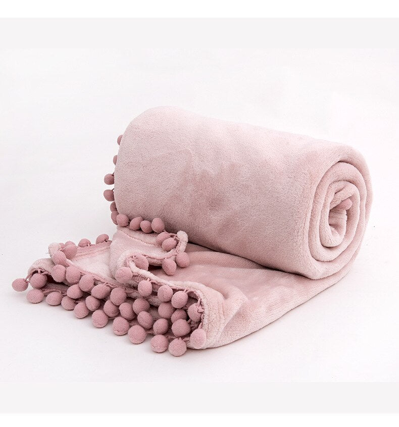 Homio Decor Bedroom Pink / 150x200cm Elegant Flannel Blanket