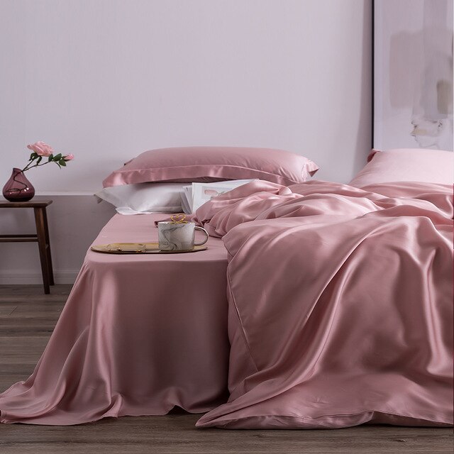 Homio Decor Bedroom Pink / Queen Mulberry Bedding Set