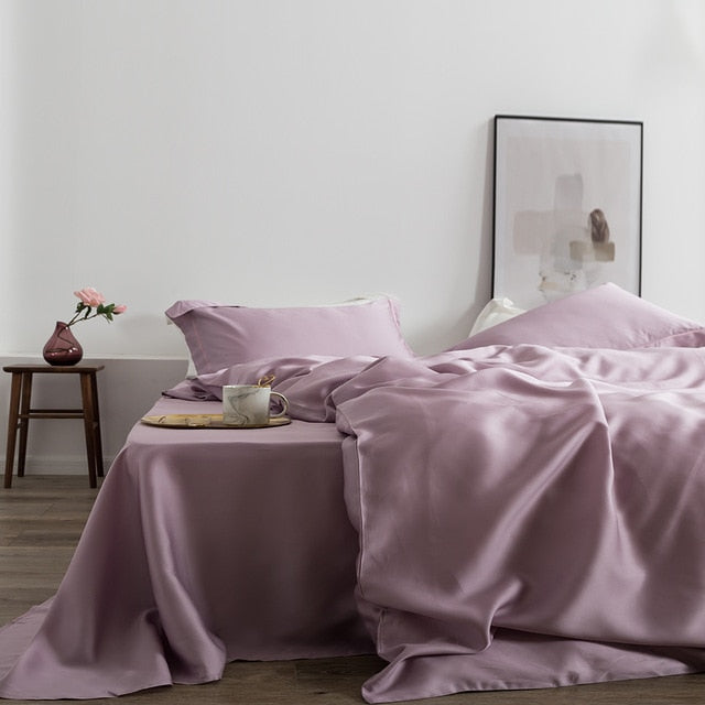 Homio Decor Bedroom Purple / Queen Mulberry Bedding Set
