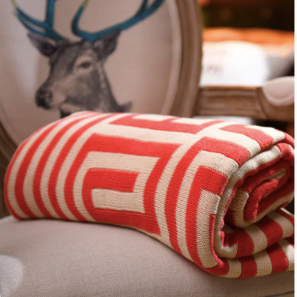 Homio Decor Bedroom Red / 130x150cm Luxury Cotton Knitted Blanket