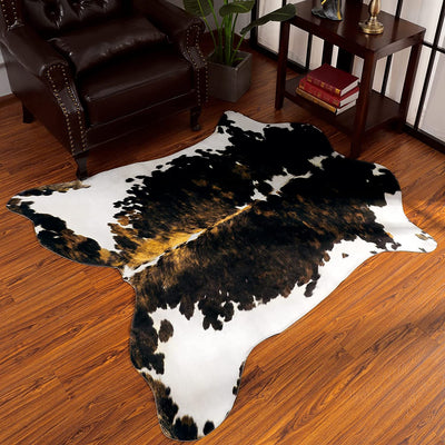 Homio Decor Bedroom Style 1 / 140x158cm (4.6x5.2 ft) Brazilian Exotic Cowhide Carpet