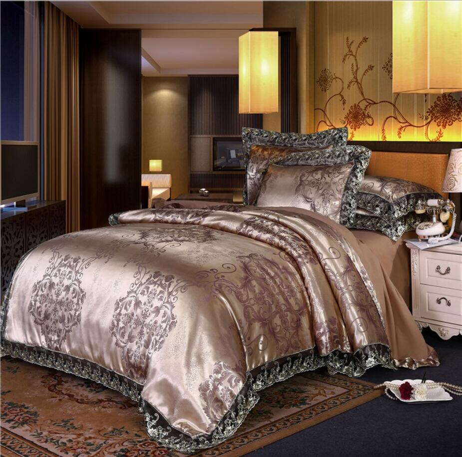 Homio Decor Bedroom Style 1 / King Royal Jacquard Fabric Bedding Set