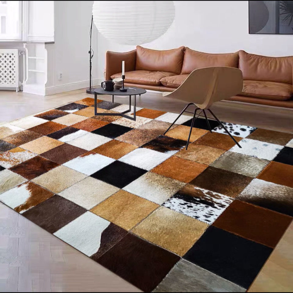 Homio Decor Bedroom Style 2 / 80 x 120cm Rustic Cowhide Carpet