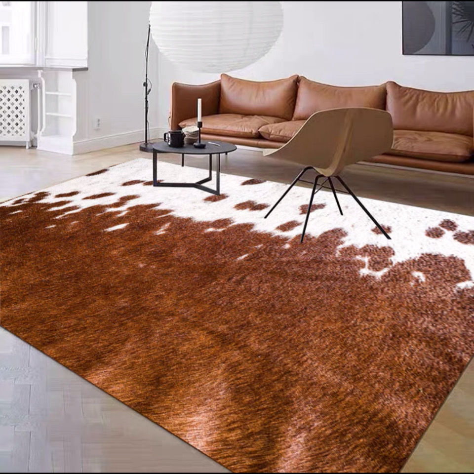 Homio Decor Bedroom Style 3 / 80 x 120cm Rustic Cowhide Carpet