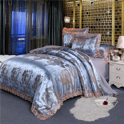 Homio Decor Bedroom Style 3 / King Royal Jacquard Fabric Bedding Set