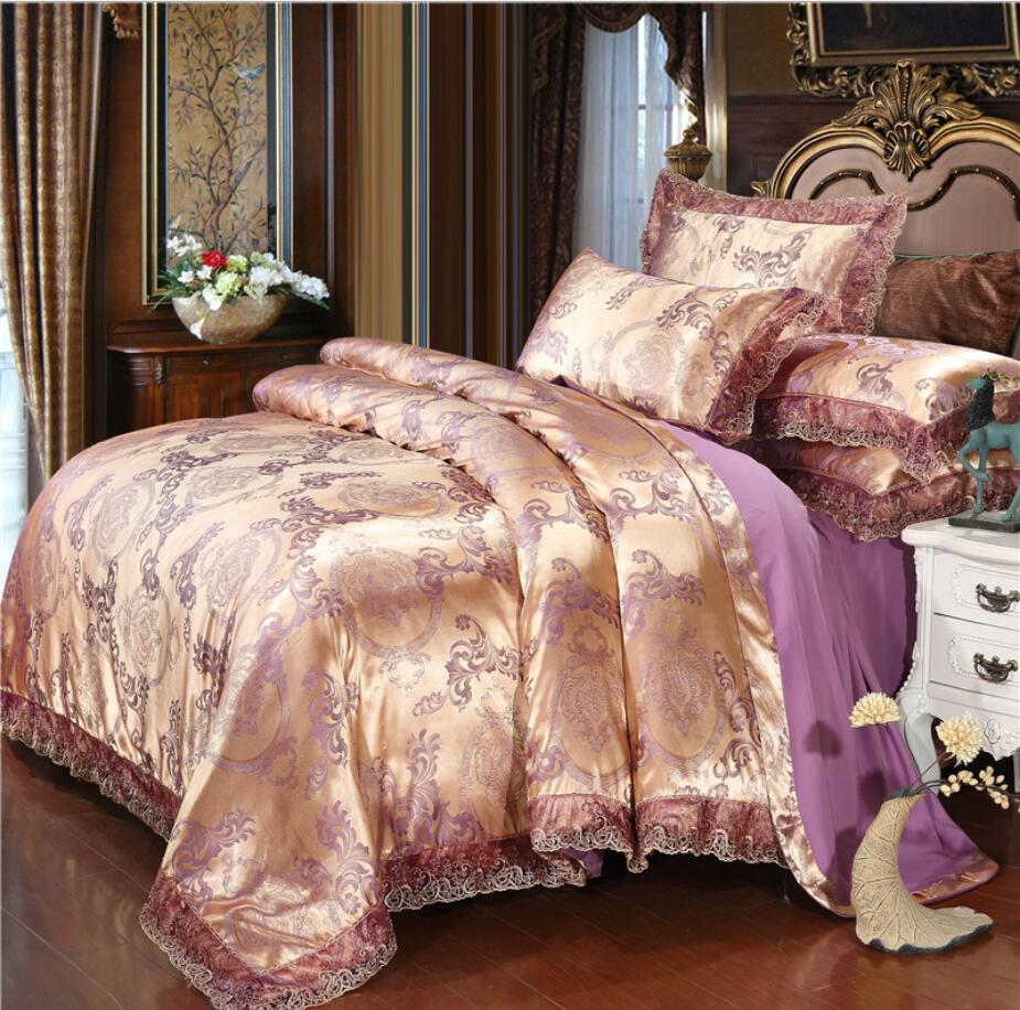 Homio Decor Bedroom Style 6 / King Royal Jacquard Fabric Bedding Set