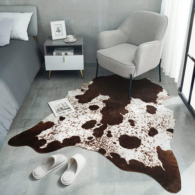 Homio Decor Bedroom Style 7 / 140x158cm (4.6x5.2 ft) Brazilian Exotic Cowhide Carpet