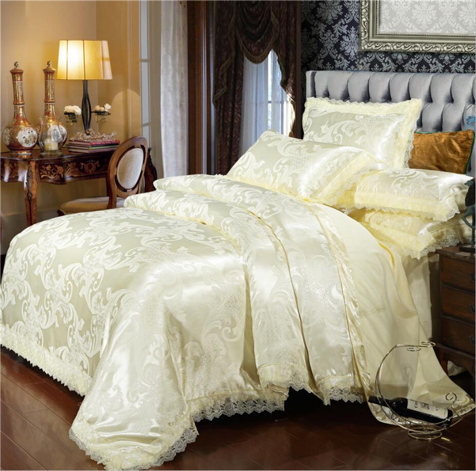 Homio Decor Bedroom Style 7 / King Royal Jacquard Fabric Bedding Set