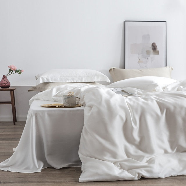 Homio Decor Bedroom White / Queen Mulberry Bedding Set